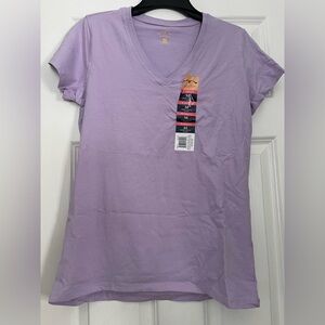 Classic Lavender V-Neck Tee